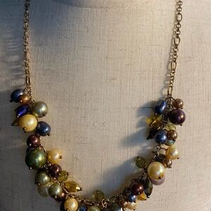 Premier Design Elegant Multicolor Pearl Necklace